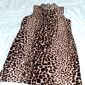 Leopard sleeveless Apt 9 dress size XL